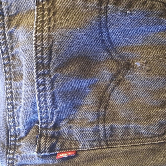 W 34 L 35 LEVI'S VINTAGE Black denim red tag button up jeans - Picture 8 of 9